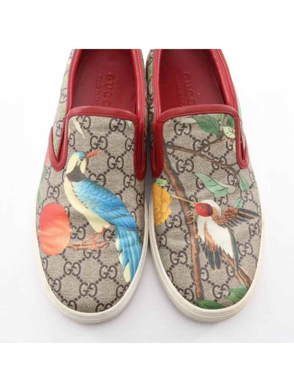 Gucci Sneakers Tian GG Supreme Slip on Canvas Leather Low